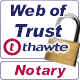 Go to Thawte's Web of Trust Page